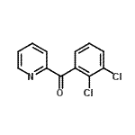 结构式 CAS# 54523-80-7, (2,3-二氯苯基)(2-吡啶基)甲酮