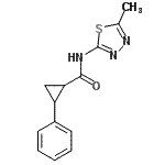 CAS#: 545350-17-2， N-(5-Methyl-1,3,4-Thiadiazol-2-Yl)-2-Phenylcyclopropanecarboxamide