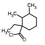 CAS#: 54556-69-3， 1-Ethyl-2,3-Dimethylcyclohexanecarbonyl Chloride