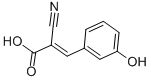 structure of CAS# 54673-07-3, alpha-Cyano-3-Hydroxycinnamic Acid;(E)-2-Cyano-3-(3-Hydroxyphenyl)Acrylate;Zinc00155097