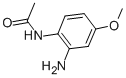 结构式 CAS# 5472-37-7, N-(2-氨基-4-甲氧基苯基)乙酰胺