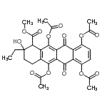 CAS#: 54725-40-5， Methyl 5,7,10,12-Tetraacetoxy-2-Ethyl-2-Hydroxy-6,11-Dioxo-1,2,3,4,6,11-Hexahydro-1-Tetracenecarboxylate