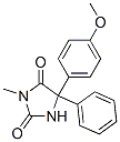 CAS 登录号：54833-61-3， 5-(4-甲氧基苯基)-3-甲基-5-苯基-2,4-咪唑烷二酮