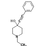 CAS#: 54848-20-3， 1-Ethyl-4-(Phenylethynyl)-4-Piperidinol