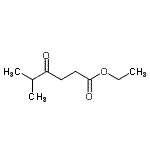 structure of CAS# 54857-48-6, Ethyl 5-Methyl-4-Oxohexanoate;Ethyl 5-methyl-4-oxohexanoate;MFCD02261303