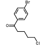 结构式 CAS# 54874-12-3, 1-(4-溴苯基)-5-氯-1-戊酮