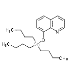 structure of CAS# 5488-45-9, 8-[(Tributylstannyl)Oxy]Quinoline;8-((Tributylstannyl)oxy)quinoline;EINECS 226-820-0;Quinoline, 8-((tributylstannyl)oxy)- (8CI)