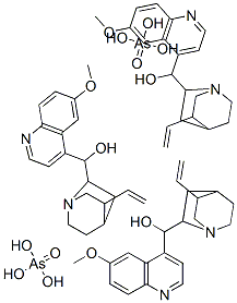 CAS#: 549-59-7， Tris[(8alpha,9R)-6'-Methoxycinchonan-9-Ol] Bis(Arsenate)