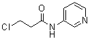 structure of CAS# 549537-66-8, 3-Chloro-N-(3-Pyridinyl)Propanamide;3-chloro-N-(3-pyridyl)propanamide;3-chloro-N-3-pyridinylpropanamide;3-chloro-N-pyridin-3-ylpropanamide