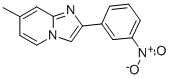 结构式 CAS# 54970-96-6, 7-甲基-2-(3-硝基苯基)咪唑并[1,2-a]吡啶