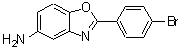 structure of CAS# 54995-56-1, 2-(4-Bromophenyl)-1,3-Benzoxazol-5-Amine;2-(4-bromophenyl)benzo[d]oxazol-5-amine;2-(4-Bromo-phenyl)-benzooxazol-5-ylamine;2-(4-bromophenyl)benzoxazole-5-ylamine