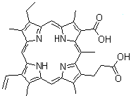 CAS#: 550-52-7， (17S,18S)-18-(2-Carboxyethyl)-7-Ethyl-3,8,13,17,20-Pentamethyl-12-Vinyl-17,18-Dihydro-2-Porphyrincarboxylic Acid