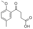 structure of CAS# 55007-22-2, 4-(2-Methoxy-5-Methyl-Phenyl)-4-Oxo-Butyric Acid;4-(2-Methoxy-5-Methyl-Phenyl)-4-Oxo-Butanoate;4-Keto-4-(2-Methoxy-5-Methyl-Phenyl)Butyrate;Zinc00327634