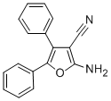 结构式 CAS# 5503-73-1, 2-氨基-4,5-二苯基-3-糠腈