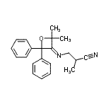 CAS#: 55044-22-9， 3-[(E)-(2,2-Dimethyl-4,4-Diphenyl-3-Oxetanylidene)Amino]-2-Methylpropanenitrile
