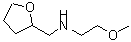 structure of CAS# 55100-02-2, 2-Methoxy-N-(Tetrahydro-2-Furanylmethyl)Ethanamine;(2-methoxyethyl)(oxolan-2-ylmethyl)amine;(2-methoxyethyl)(tetrahydrofuran-2-ylmethyl)amine;(2-Methoxy-ethyl)-(tetrahydro-furan-2-ylmethyl)-amine