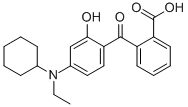 CAS#: 55109-92-7， 4-Cyclohexylamino-N-Ethyl-2-Hydroxybenzophenone-2'-Carboxylic Acid