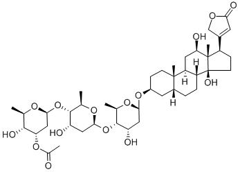 CAS#: 5511-98-8， alpha-Acetyldigoxin