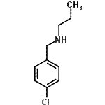 structure of CAS# 55245-43-7, N-(4-Chlorobenzyl)-1-Propanamine;(4-chlorobenzyl)propylamine;MFCD04568716;N-(4-Chlorobenzyl)-1-propanamine
