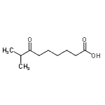 structure of CAS# 55277-54-8, 8-Methyl-7-Oxononanoic Acid;8-Methyl-7-oxononanoic acid