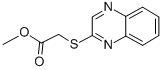 structure of CAS# 55338-14-2, Methyl 2-(2-Quinoxalinylsulfanyl)Acetate;2-(2-Quinoxalinylthio)Acetic Acid Methyl Ester;2-(Quinoxalin-2-Ylthio)Acetic Acid Methyl Ester;Methyl 2-Quinoxalin-2-Ylsulfanylethanoate