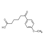 结构式 CAS# 5537-76-8, 6-(4-甲氧基苯基)-6-氧代己酸
