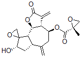 CAS#: 55399-34-3， [(3aR,4S,6aR,8S,9aS,9bS)-8-Hydroxy-3,6-Dimethylidene-2-Oxospiro[3a,4,5,6a,7,8,9a,9b-Octahydroazuleno[4,5-b]Furan-9,2'-Oxirane]-4-Yl] (2R)-2-Methyloxirane-2-Carboxylate