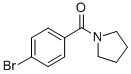 structure of CAS# 5543-27-1, (4-Bromophenyl)(Pyrrolidin-1-Yl)Methanone;(4-Bromophenyl)(Pyrrolidin-1-Yl)Methanone;4-(Pyrrolidinylcarbonyl)Bromobenzene;1-(4-Bromobenzoyl)Pyrrolidine