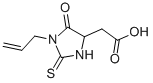 结构式 CAS# 55523-05-2, (1-烯丙基-5-氧代-2-硫代-咪唑烷-4-基)乙酸