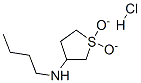 structure of CAS# 5553-21-9, N-Butyl-N-(1,1-Dioxidotetrahydrothien-3-Yl)Amine Hydrochloride;Butyl-[(3S)-1,1-Dioxothiolan-3-Yl]Ammonium;Butyl-[(3S)-1,1-Dioxo-3-Thiolanyl]Ammonium;Butyl-[(3S)-1,1-Diketothiolan-3-Yl]Ammonium