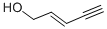 结构式 CAS# 5557-88-0, 2-戊烯-4-炔-1-醇