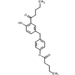 CAS#: 55724-87-3， 4-(4-Hydroxy-3-Pentanoylbenzyl)Phenyl Valerate