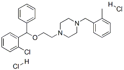 CAS#: 5576-62-5， 1-[2-[(2-Chlorophenyl)Phenylmethoxy]Ethyl]-4-[(o-Tolyl)Methyl]Piperazine Dihydrochloride