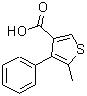 structure of CAS# 557792-56-0, 5-Methyl-4-Phenyl-3-Thiophenecarboxylic Acid;5-Methyl-4-phenyl-thiophene-3-carboxylic acid;BAS 13521733;MFCD03419883