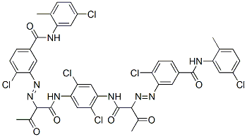 CAS#: 5580-58-5， 3,3'-[(2,5-Dichloro-p-Phenylene)Bis[Imino(1-Acetyl-2-Oxoethylene)Azo]]Bis[4-Chloro-N-(5-Chloro-o-Tolyl)Benzamide]