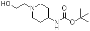结构式 CAS# 558443-53-1, [1-(2-羟基乙基)-4-哌啶基]-氨基甲酸叔丁酯