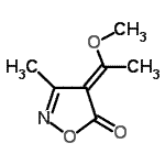 CAS#: 55865-49-1， (4E)-4-(1-Methoxyethylidene)-3-Methyl-1,2-Oxazol-5(4H)-One