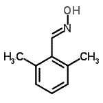 structure of CAS# 55882-62-7, (E)-1-(2,6-Dimethylphenyl)-N-Hydroxymethanimine;(E)-2,6-dimethylbenzaldehyde oxime