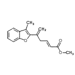CAS#: 55937-83-2， Methyl (2E)-5-(3-Methyl-1-Benzofuran-2-Yl)-2,5-Hexadienoate