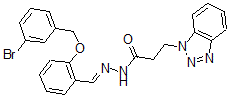 CAS#: 5595-78-8， 3-Benzotriazol-1-yl-N-[[2-[(3-bromophenyl)methoxy]phenyl]methylideneamino]propanamide