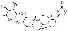 CAS#: 560-67-8， 3beta-[(6-Deoxy-3-O-Methyl-beta-D-Glucopyranosyl)Oxy]-14-Hydroxy-5beta-Card-20(22)-Enolide