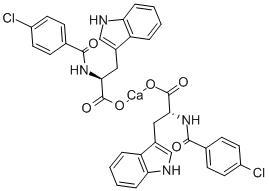 结构式 CAS# 56116-62-2, 4-氯苯甲酰基-L-色氨酸钙盐