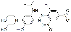 CAS#: 56149-93-0， N-[5-[Bis(2-Hydroxyethyl)Amino]-2-[(2-Chloro-4,6-Dinitrophenyl)Azo]-4-Methoxyphenyl]-Acetamide