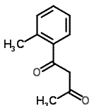 结构式 CAS# 56290-54-1, 1-(2-甲基苯基)-1,3-丁烷二酮