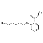 结构式 CAS# 56306-81-1, 甲基2-(己氧基)苯甲酸酯