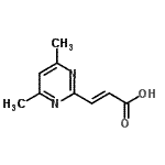 CAS#: 56370-48-0， (2E)-3-(4,6-Dimethyl-2-Pyrimidinyl)Acrylic Acid