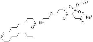 CAS#: 56388-43-3， Disodium C-[2-[2-[(1-Oxooctadec-9-Enyl)Amino]Ethoxy]Ethyl] Sulphonatosuccinate