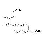 结构式 CAS# 56547-13-8, 乙基(6-甲氧基-2-萘基)(氧代)乙酸酯