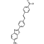 CAS 登录号：56564-40-0， 4-{2-[4-(6-甲基-1,3-苯并恶唑-2-基)苯基]乙烯基}苯甲酰氯