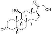 CAS 登录号：566-01-8， 5B-孕甾烷-11b,21-二醇-3,20-二酮